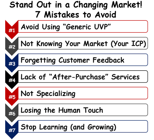 How to Stand Out in a Changing Market&##x21;  &##xd;&##xa;             7 Mistakes You Must Avoid&##x21;