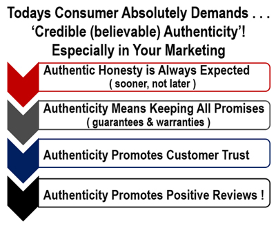 The Importance of &##x27;Credible &##x28;believable&##x29; Authenticity&##x27; in Your Marketing&##x21;